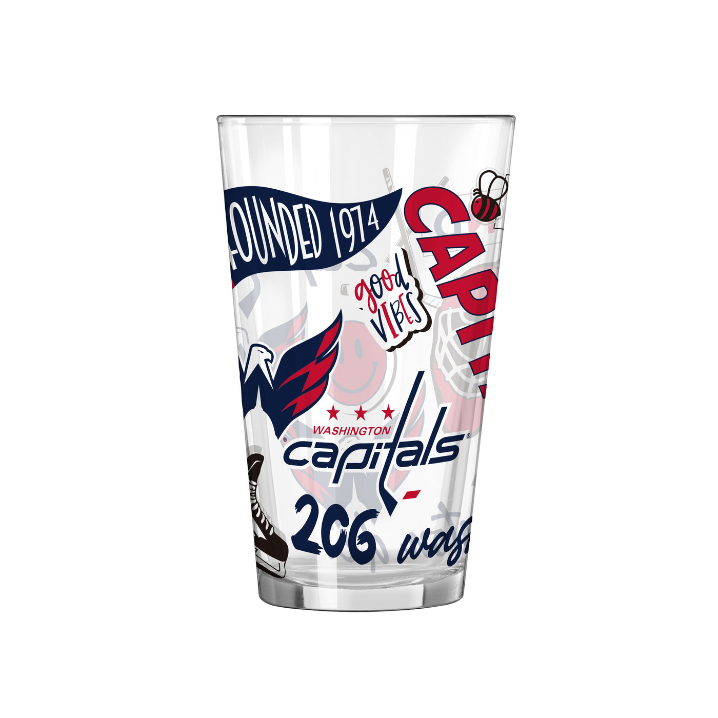 Washington Capitals 16oz Native Pint Glass