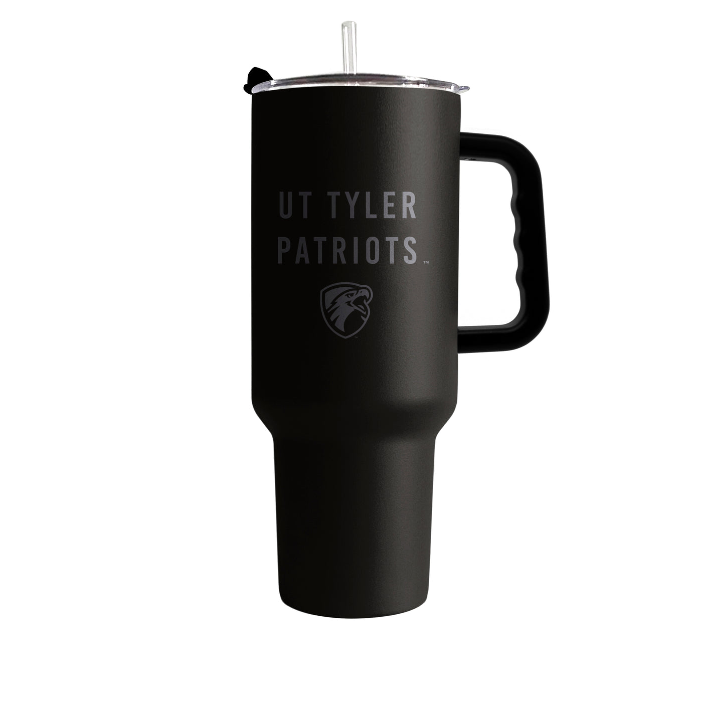 Texas at Tyler 40oz Black Tonal Powder Coat Tumbler