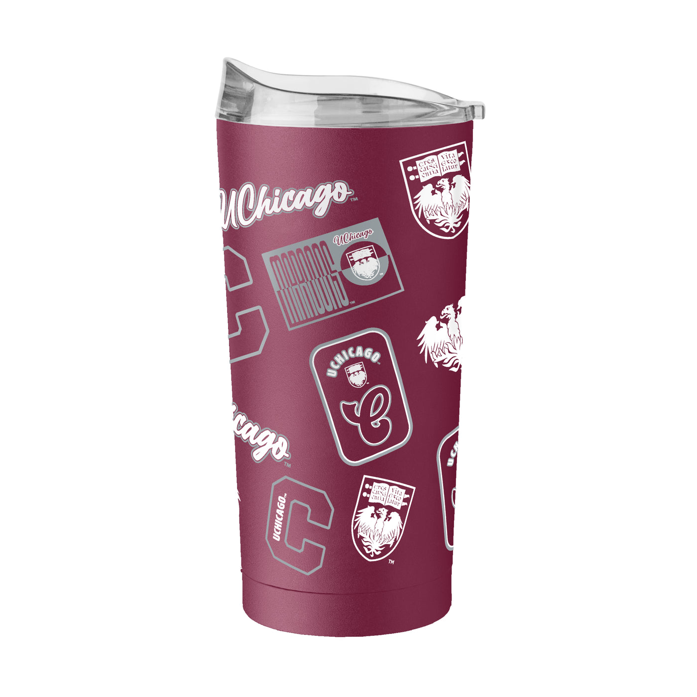 Univ of Chicago 20oz Dreamweave Powder Coat Tumbler