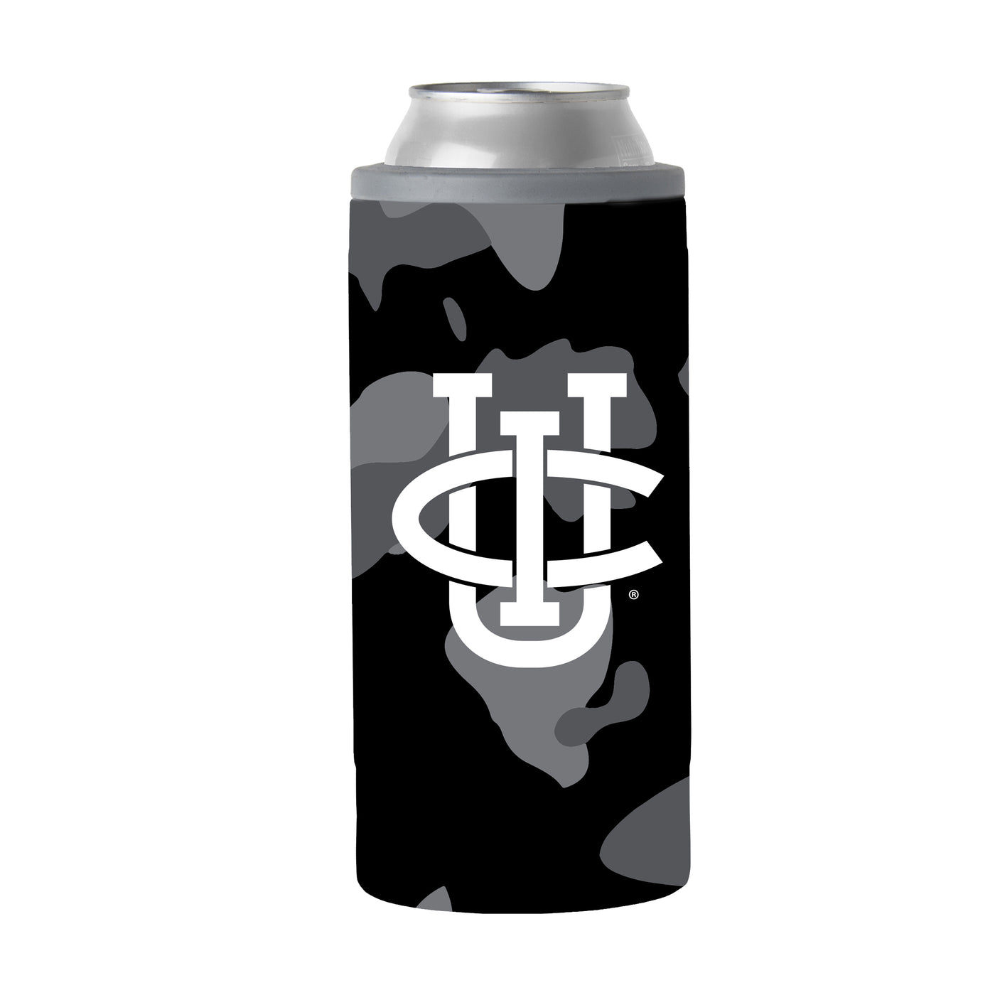 UC Irvine Black Camo 12oz Slim Can Coolie