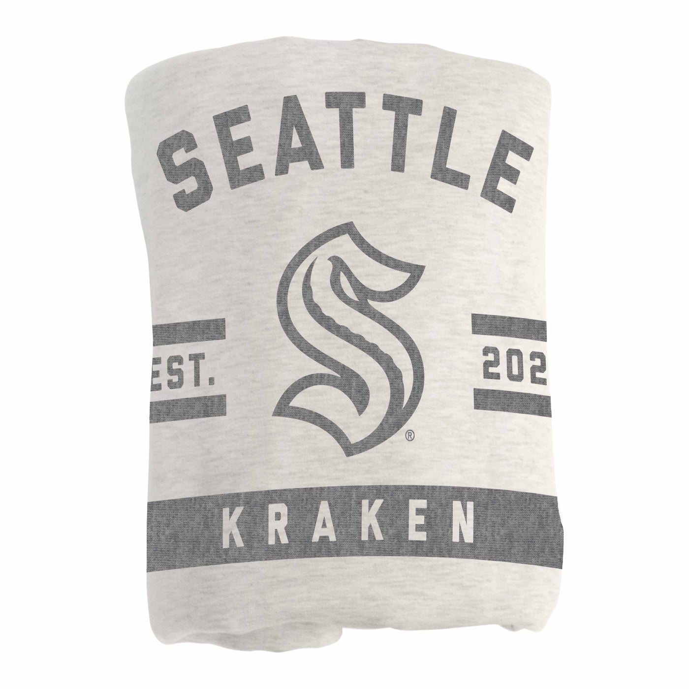 Seattle Kraken Oatmeal Sweatshirt Blanket - Logo Brands