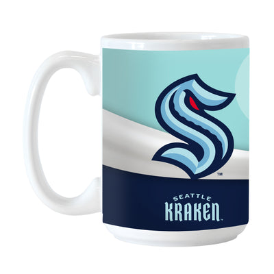 Seattle Kraken Wave 15oz Sublimated Mug