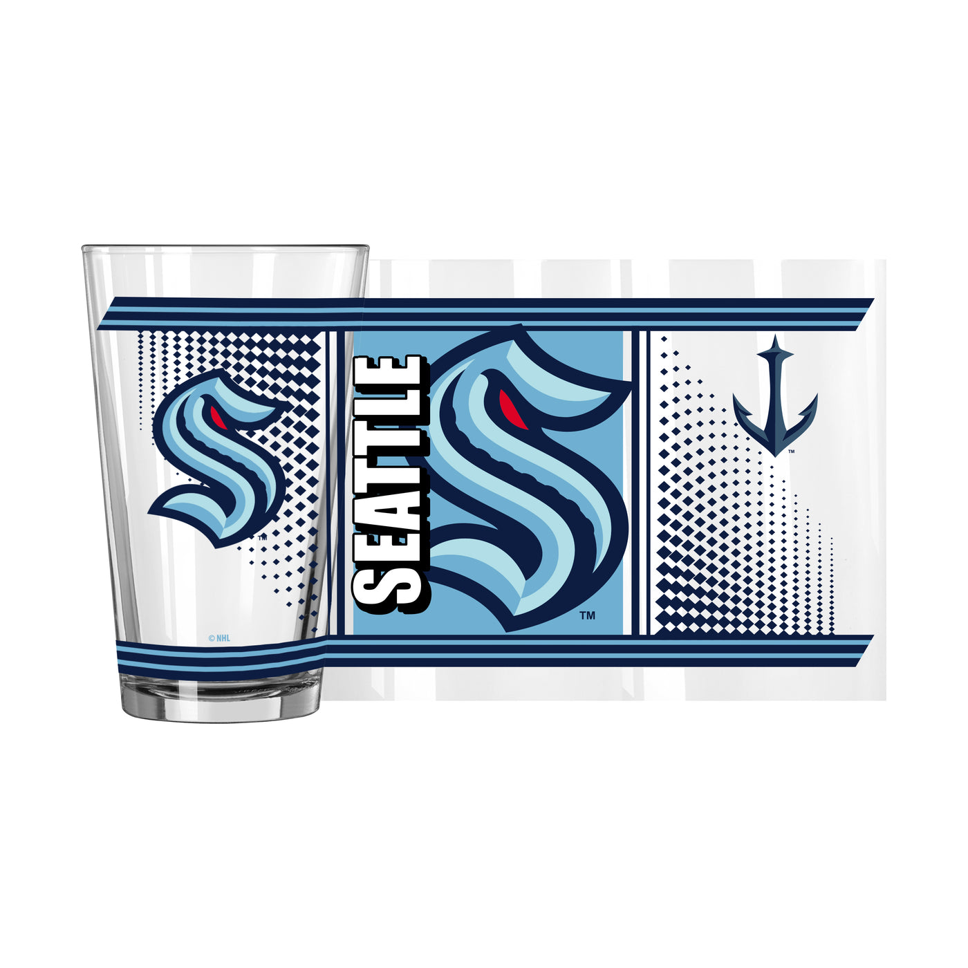 Seattle Kraken 16oz Hero Pint Glass