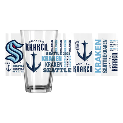 Seattle Kraken 16oz Spirit Pint Glass