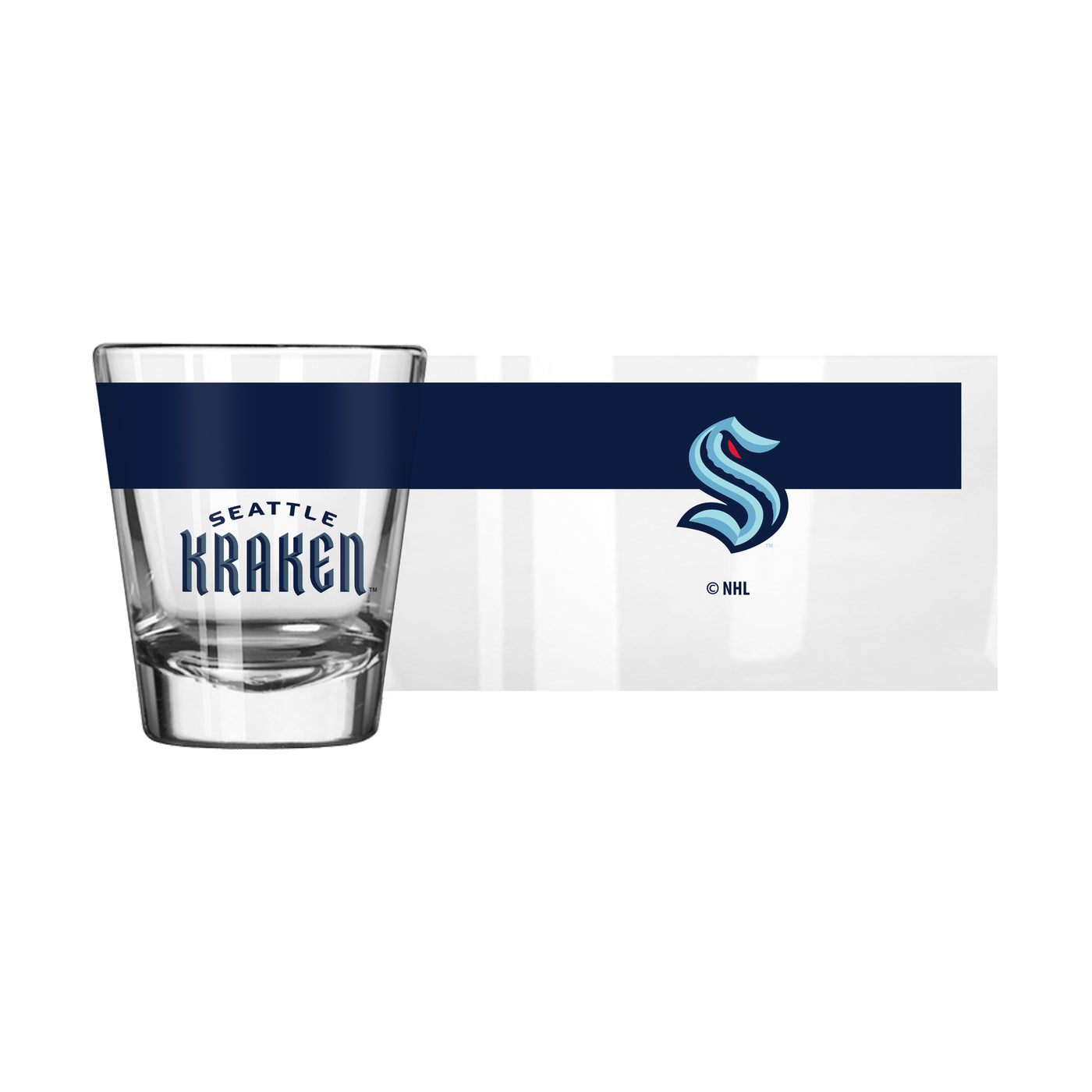 Seattle Kraken 2oz Colorblock Shot Glass