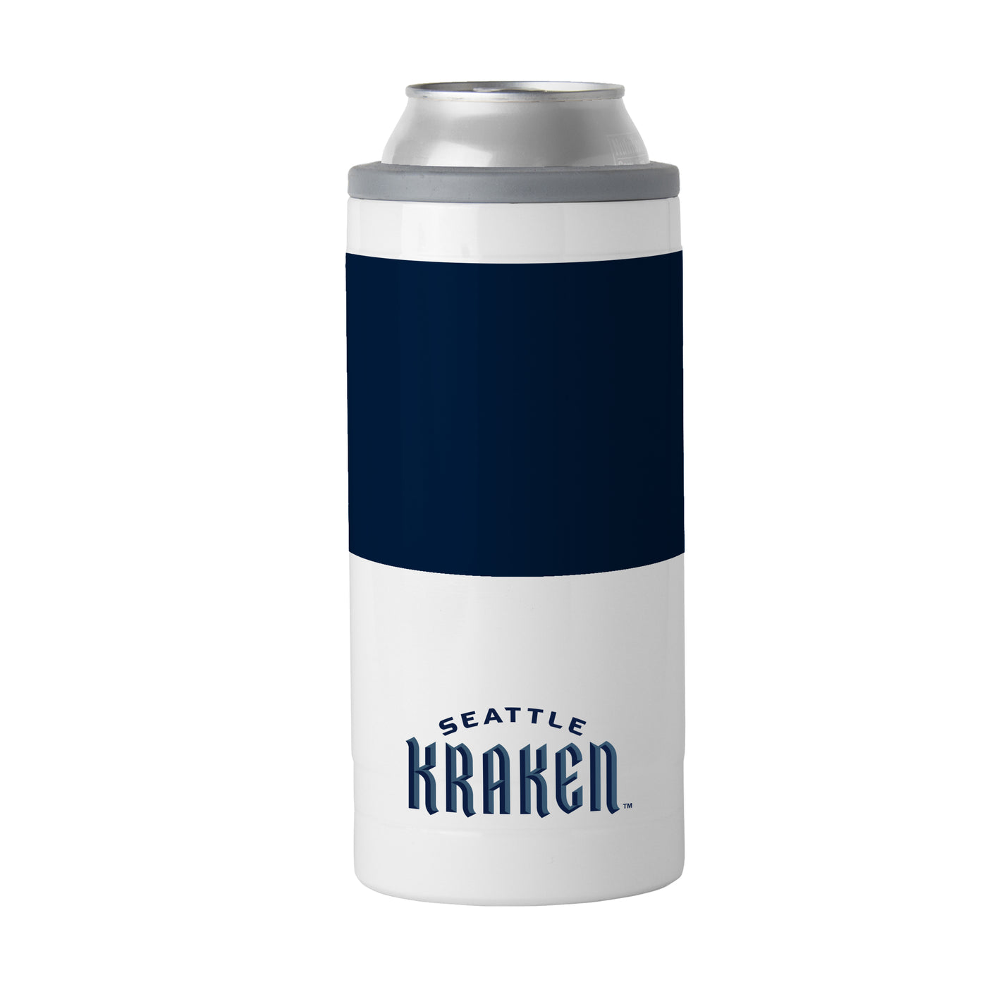 Seattle Kraken 12oz Colorblock Slim Can Coolie - Logo Brands