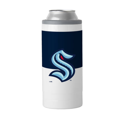 Seattle Kraken 12oz Colorblock Slim Can Coolie - Logo Brands