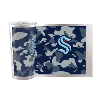 Seattle Kraken 20oz Camo Stainless Steel Tumbler