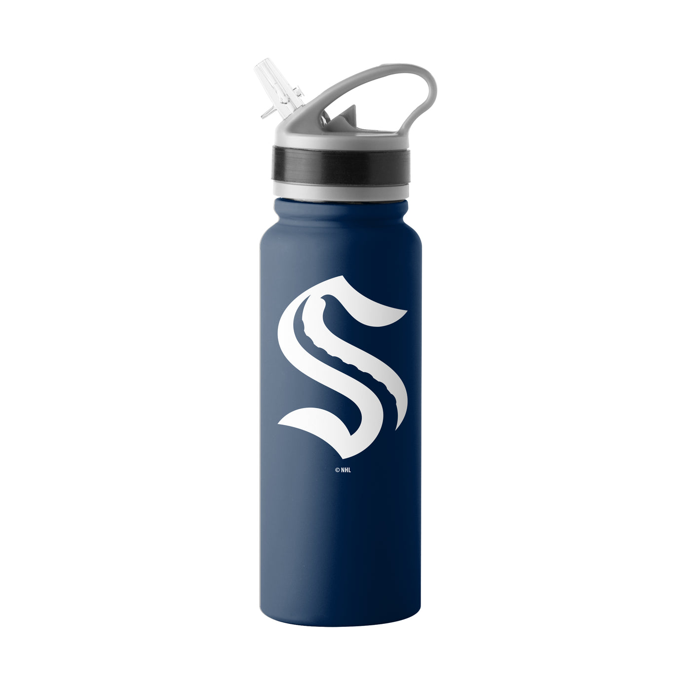 Seattle Kraken Logo 25 oz Single Wall Flip Top Stainless  Bottle