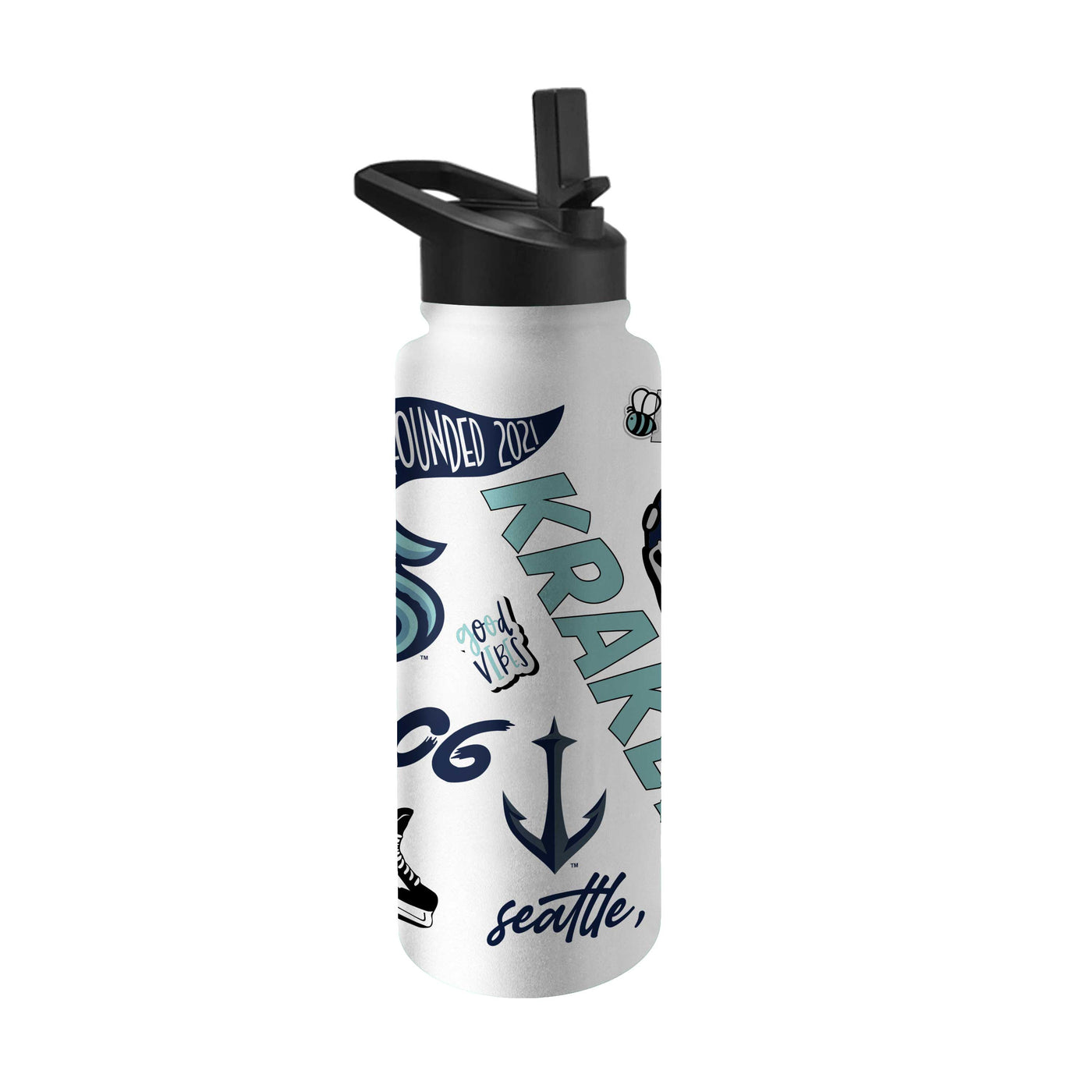 Seattle Kraken 34oz Native Quencher Bottle
