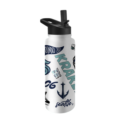 Seattle Kraken 34oz Native Quencher Bottle