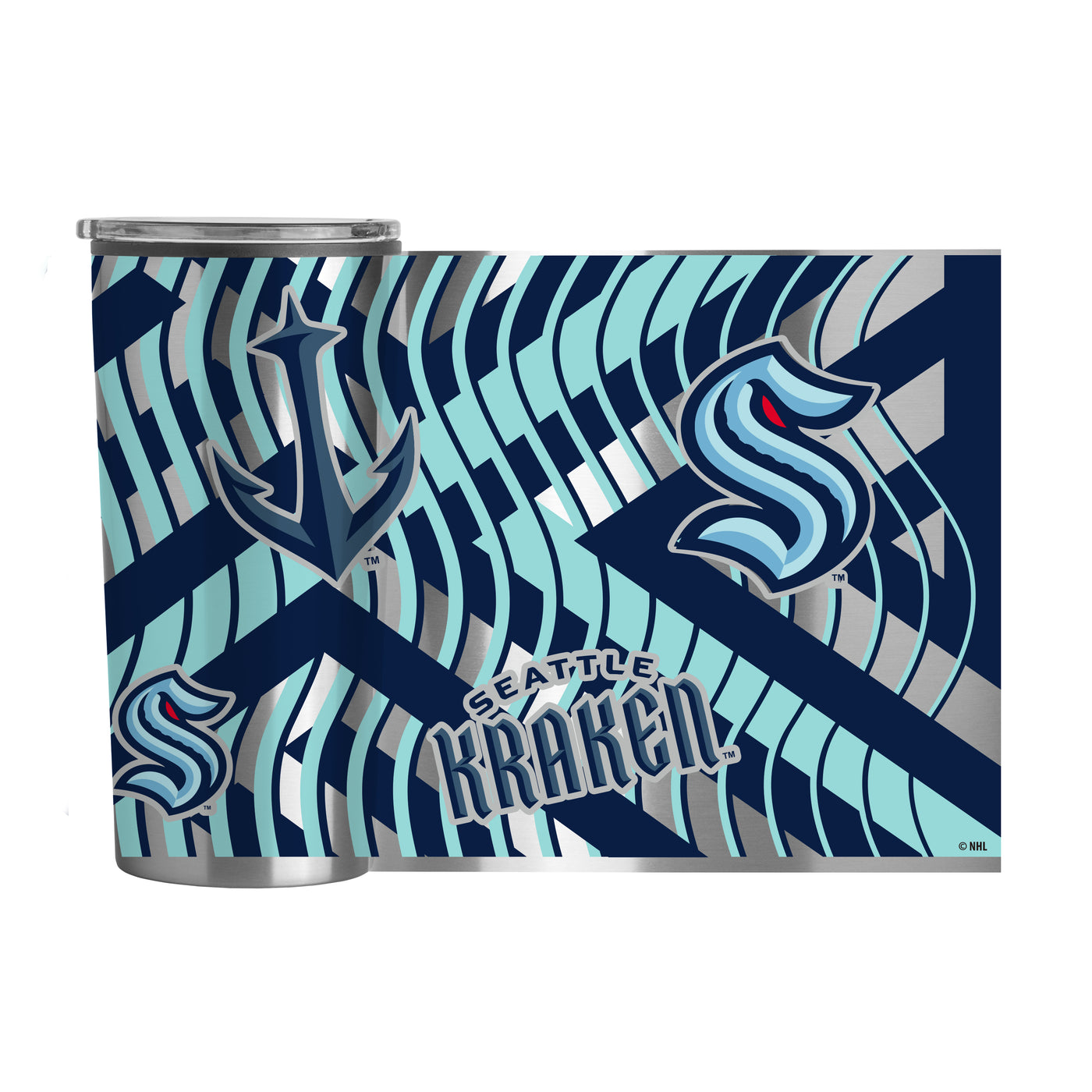 Seattle Kraken Flex 20oz Plastic Wall Stainless Tumbler