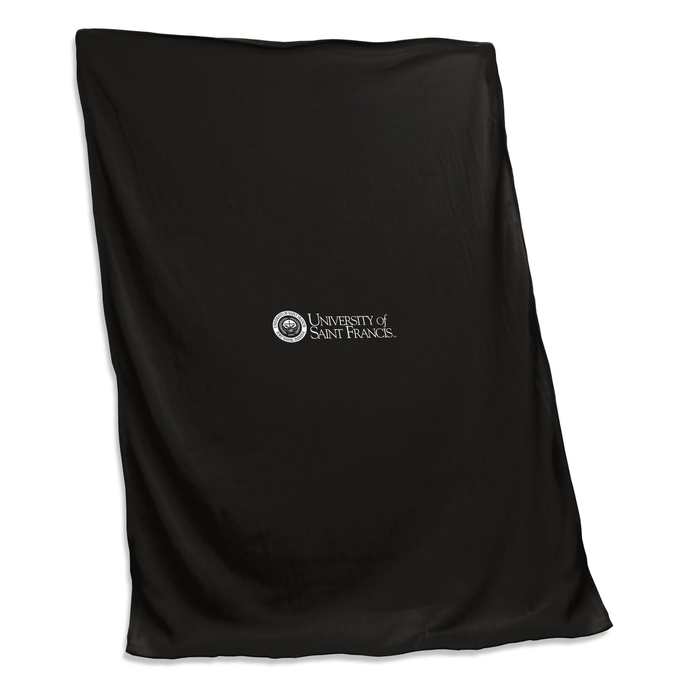 Saint Francis - Fort Wayne Seal Black Sweatshirt Blanket (Screened)