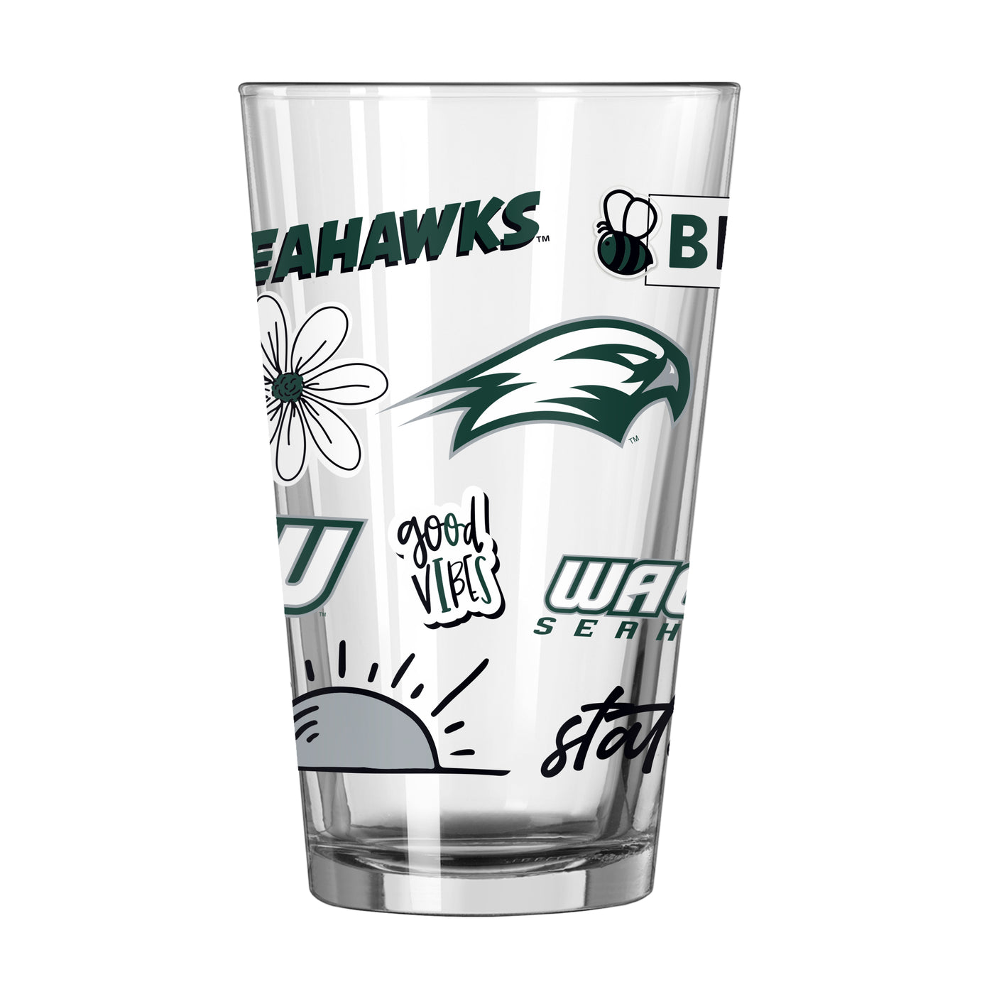 Wagner College 16oz Native Pint Glass