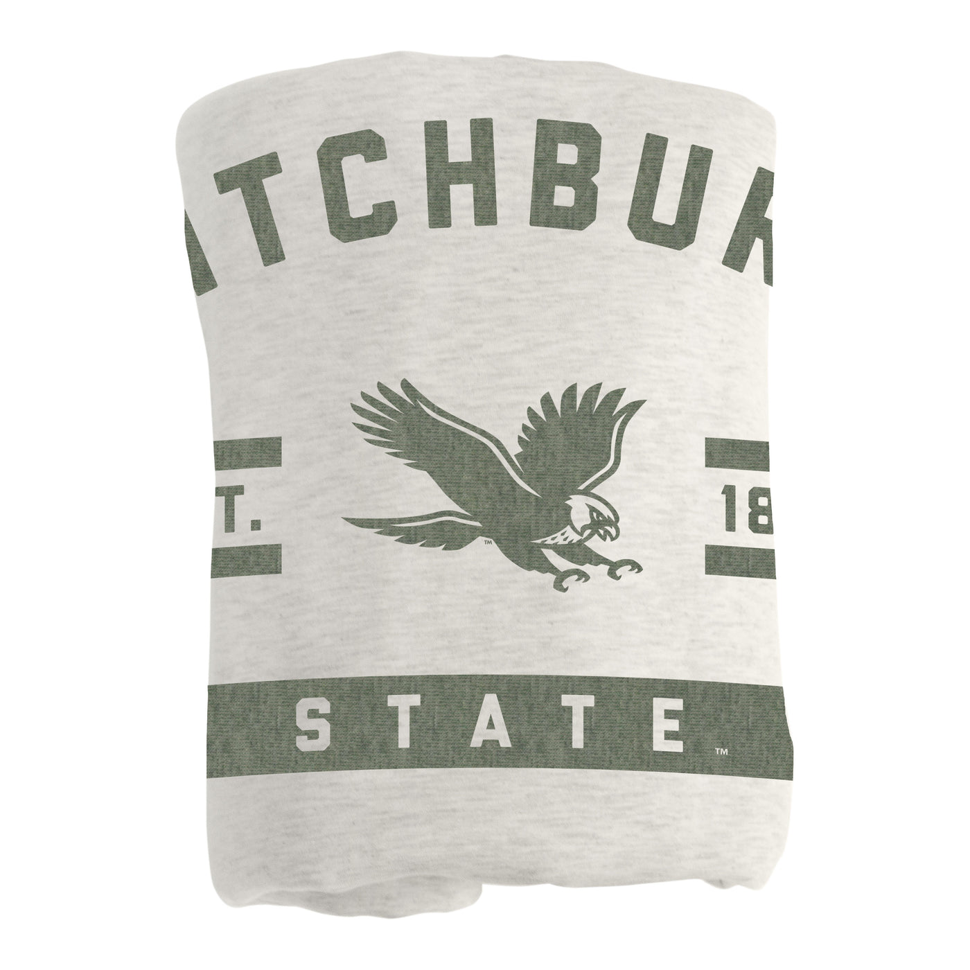 Fitchburgh State University Sublimated Sweatshirt Blanket