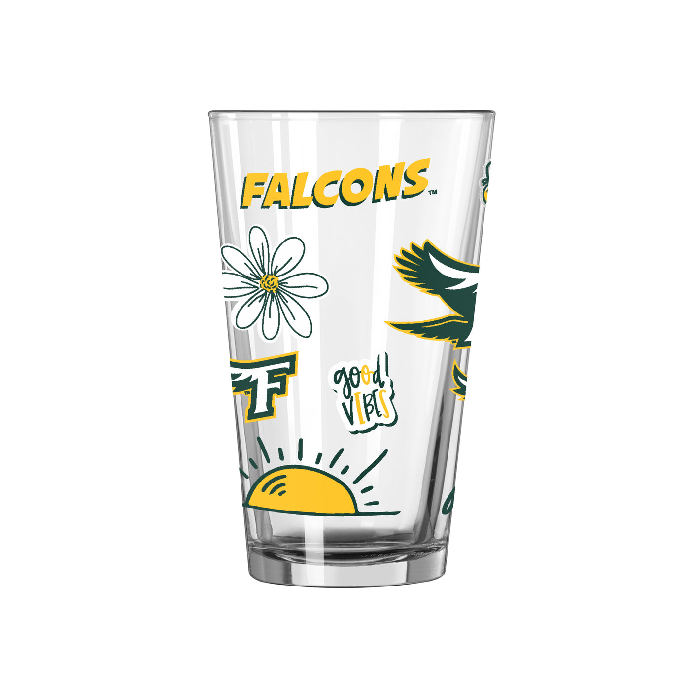 Fitchburgh State University 16oz Native Pint Glass
