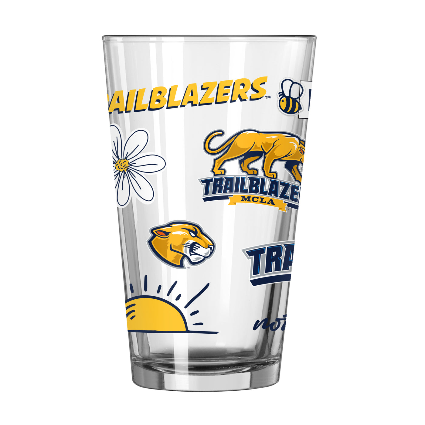 Massachusetts College of Liberal Arts 16oz Native Pint Glass