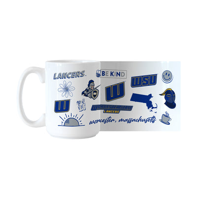 Worcester State University 15oz Native Sublimated Mug