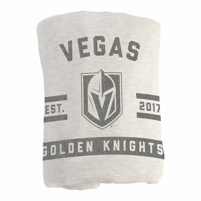 Vegas Golden Knights Oatmeal Sweatshirt Blanket - Logo Brands