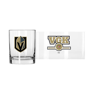 Vegas Golden Knights 14oz Letterman Rocks Glass