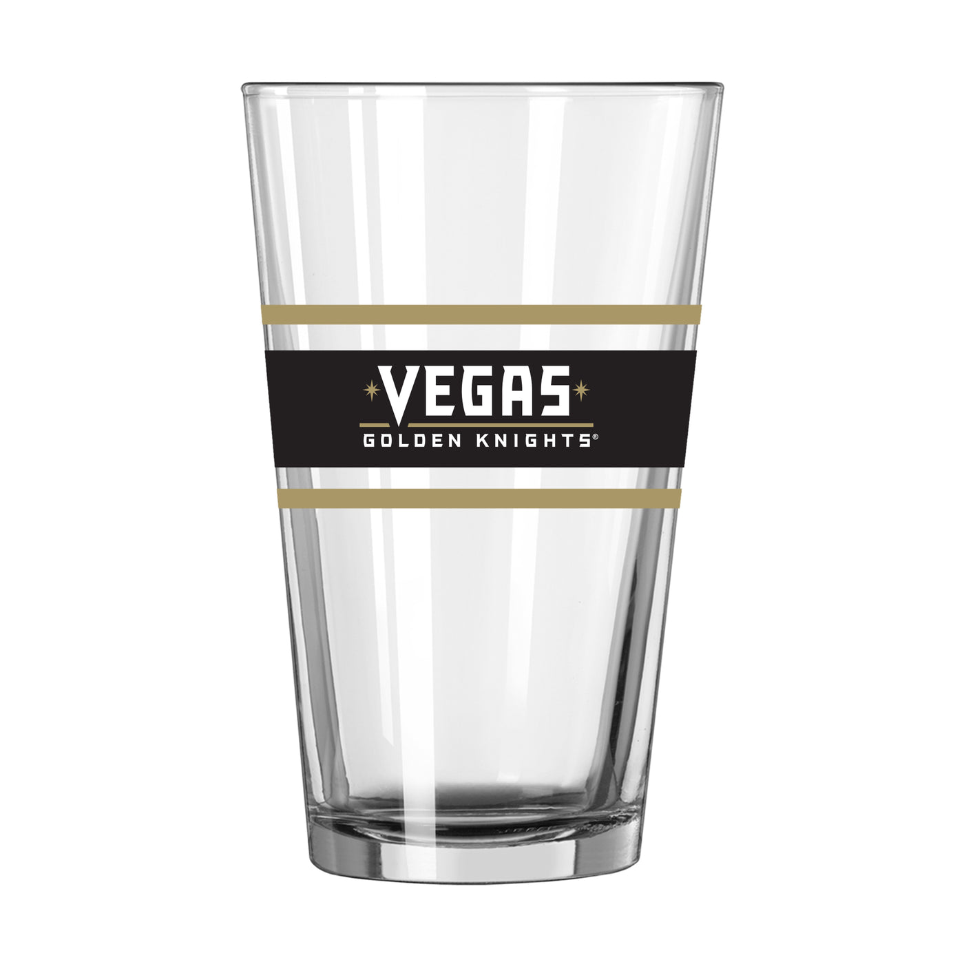 Vegas Golden Knights 16oz Stripe Pint Glass