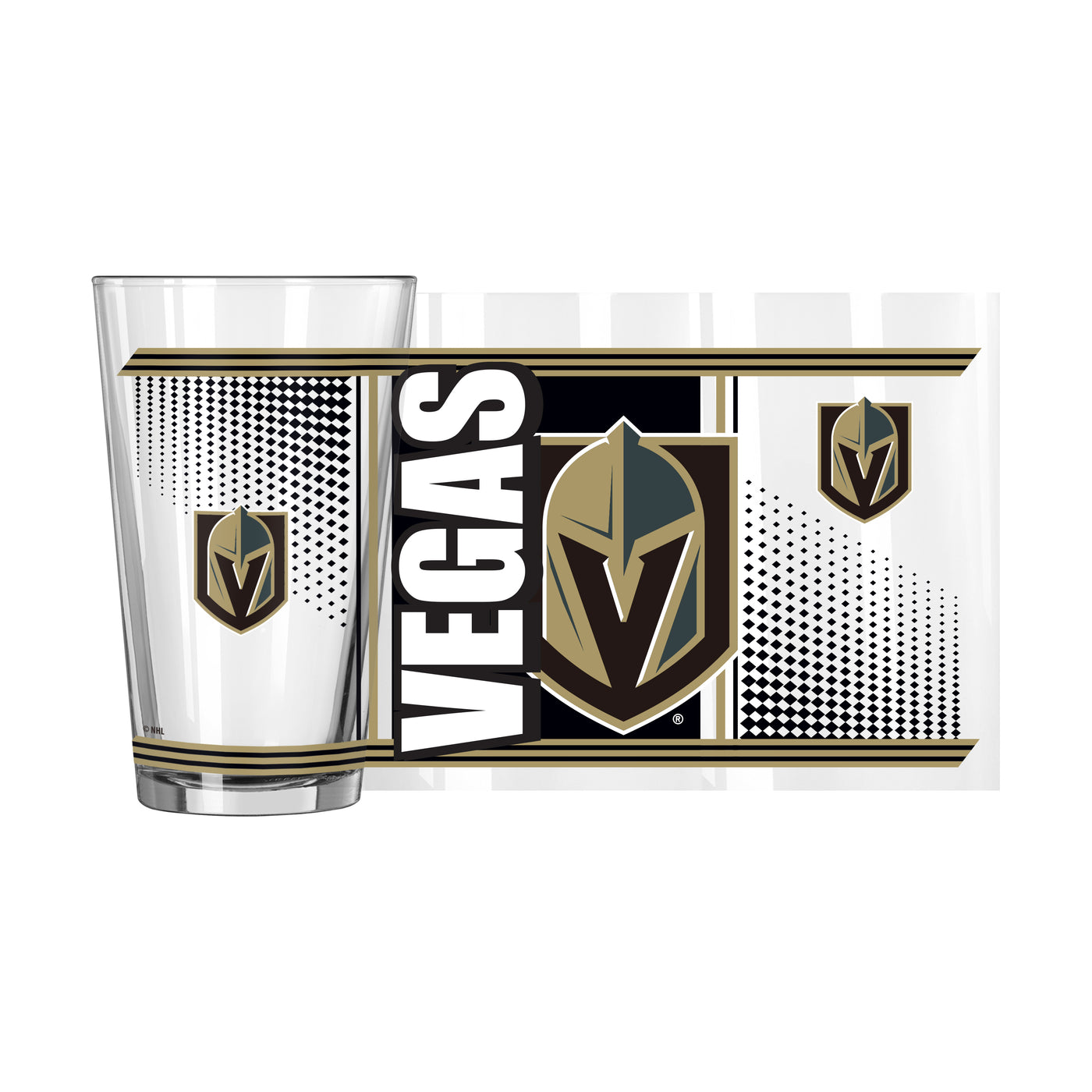 Vegas Golden Knights 16oz Hero Pint Glass