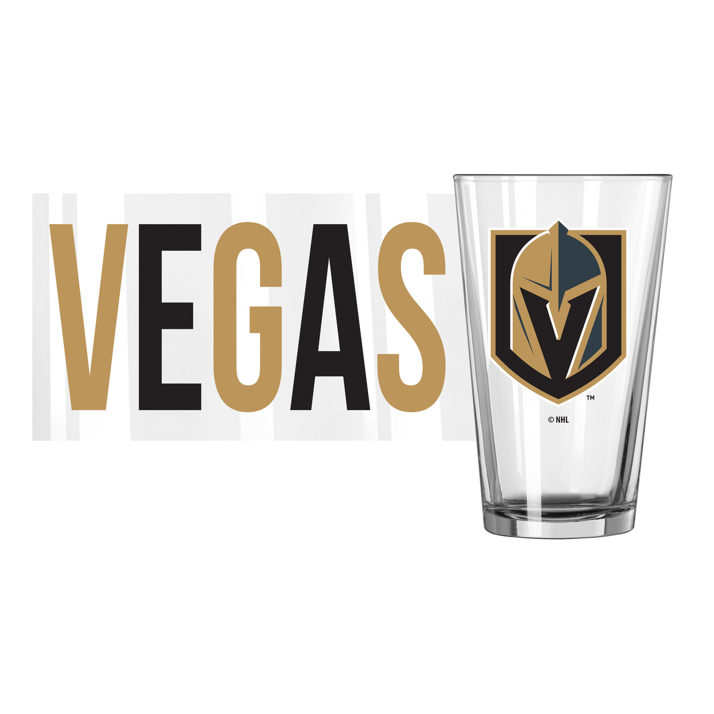 Vegas Golden Knights 16oz Overtime Pint Glass