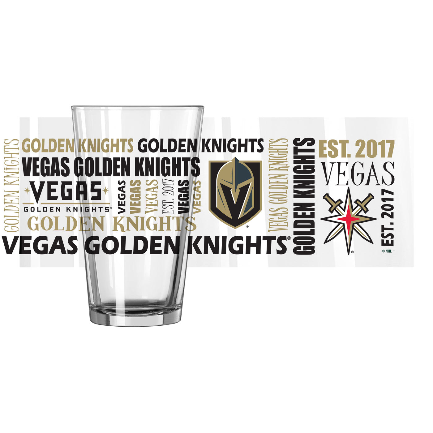 Vegas Golden Knights 16oz Spirit Pint Glass