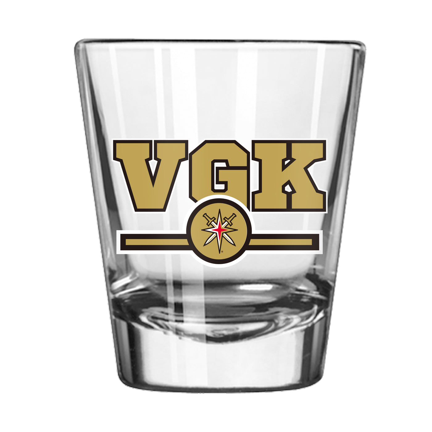 Vegas Golden Knights 2oz Letterman Shot Glass