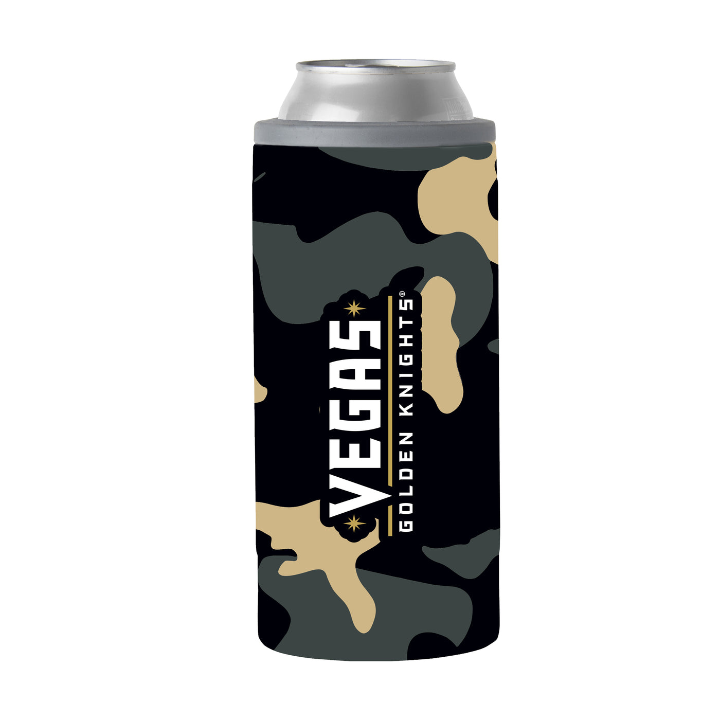 Vegas Golden Knights 12oz Camo Slim Can Coolie