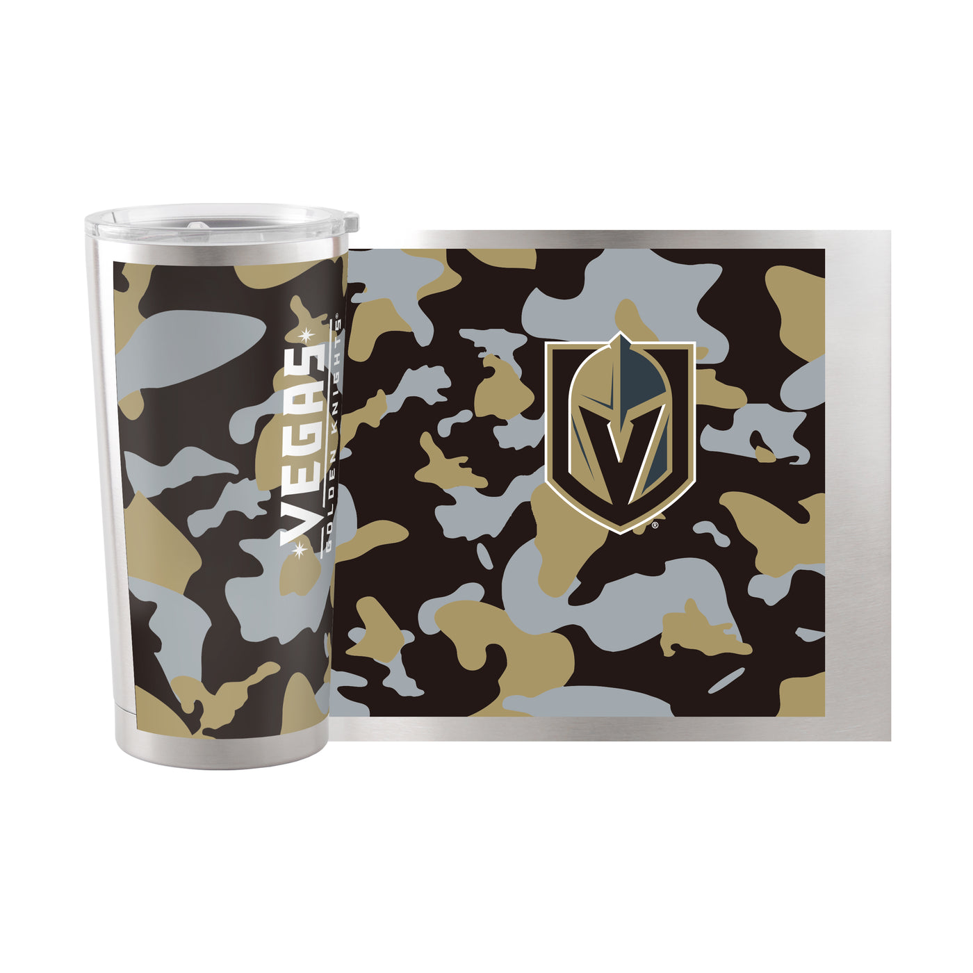 Vegas Golden Knights 20oz Camo Stainless Steel Tumbler