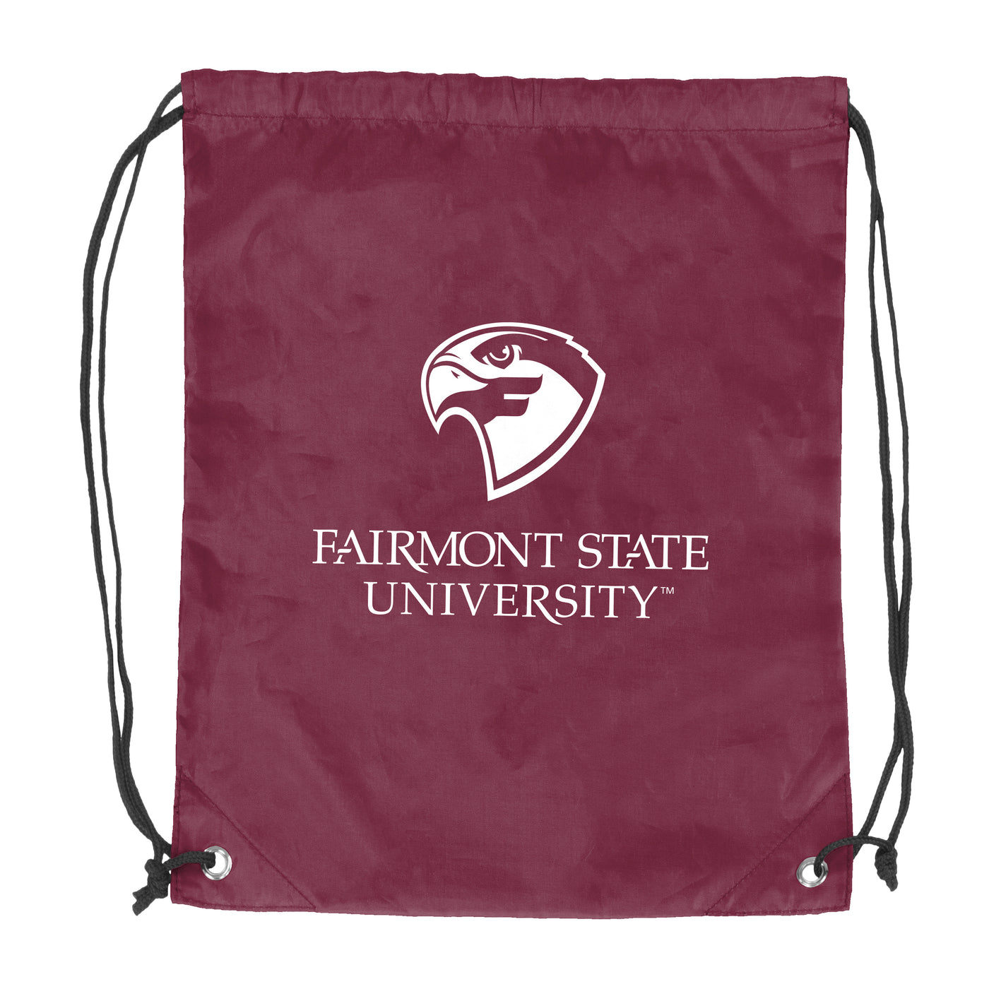 Fairmont State Maroon Cruise Backsack f/ Combo Mark
