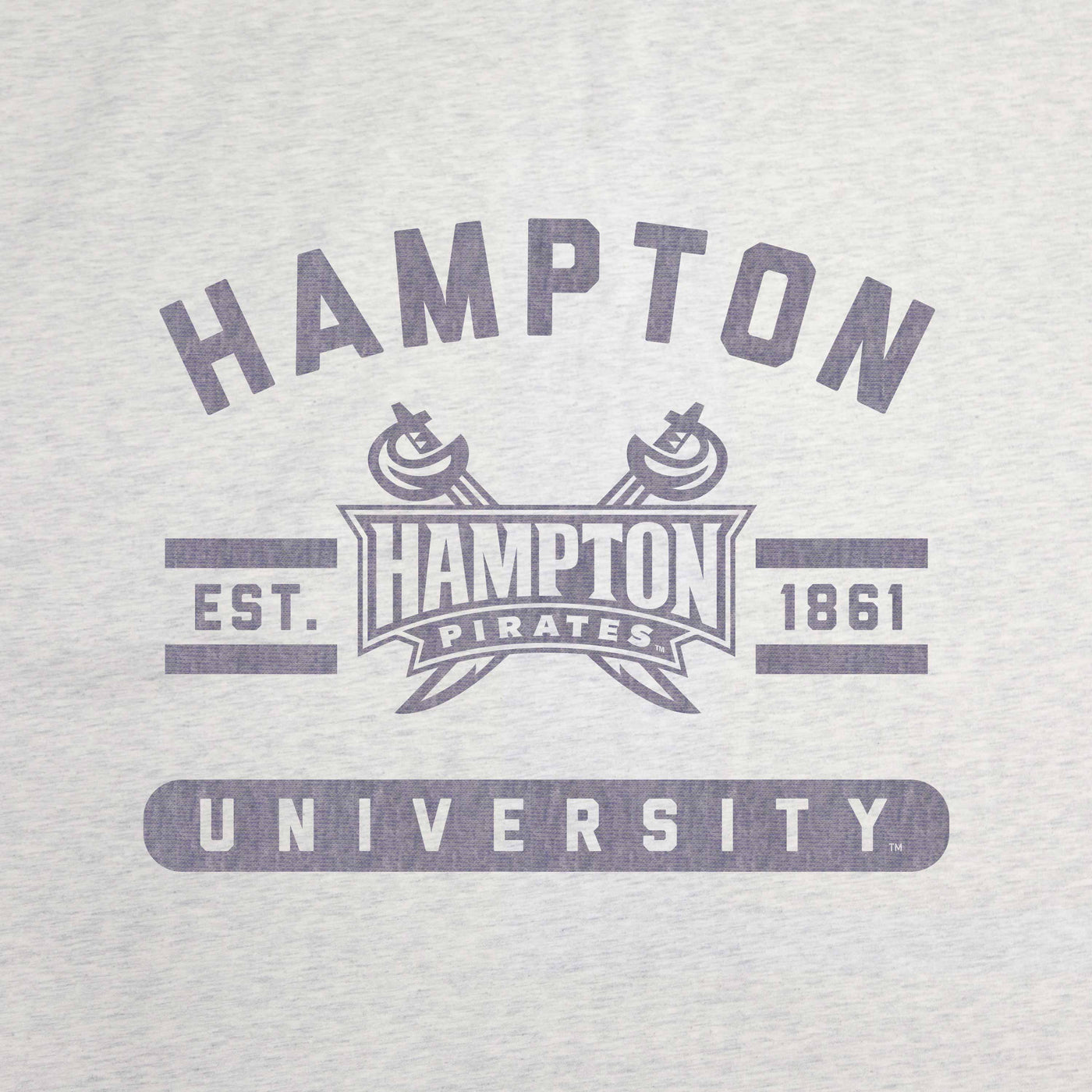 Hampton University Oatmeal Sweatshirt Blanket