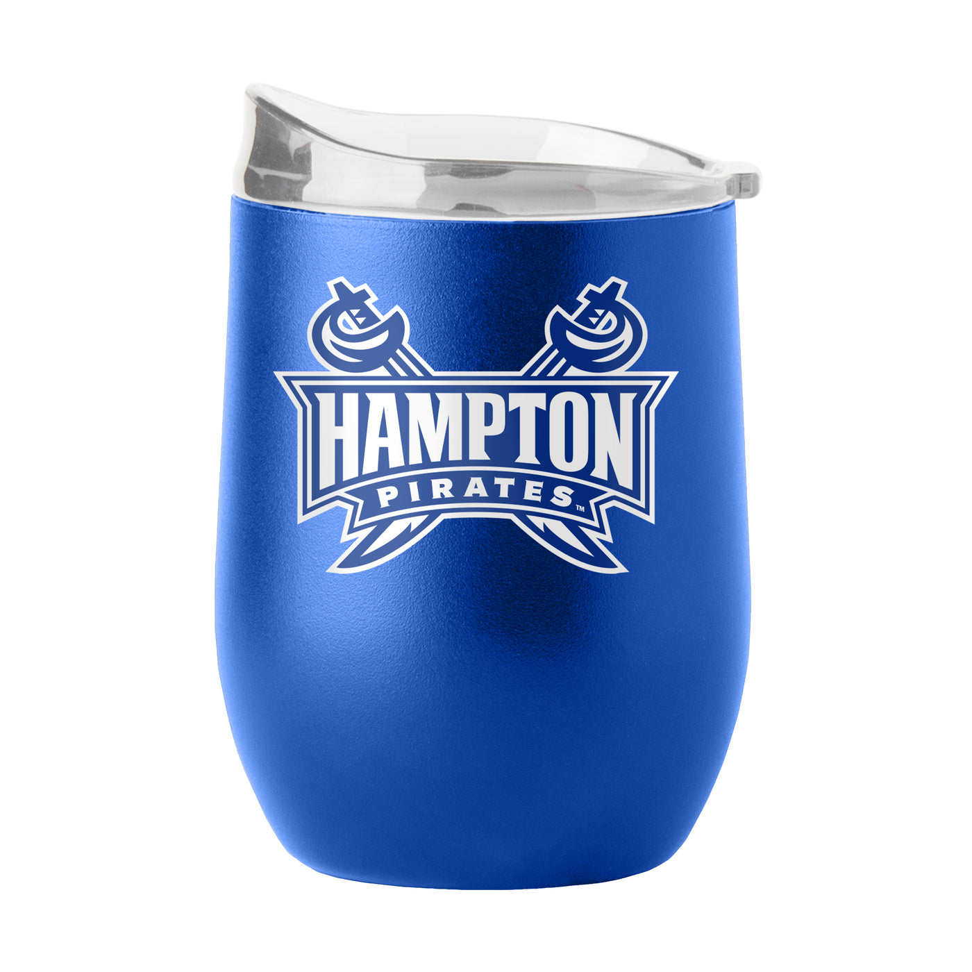 Hampton University 16oz Flipside Powder Coat Curved Bev