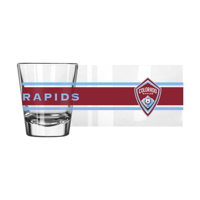 Colorado Rapids 2oz Stripe Shot Glass