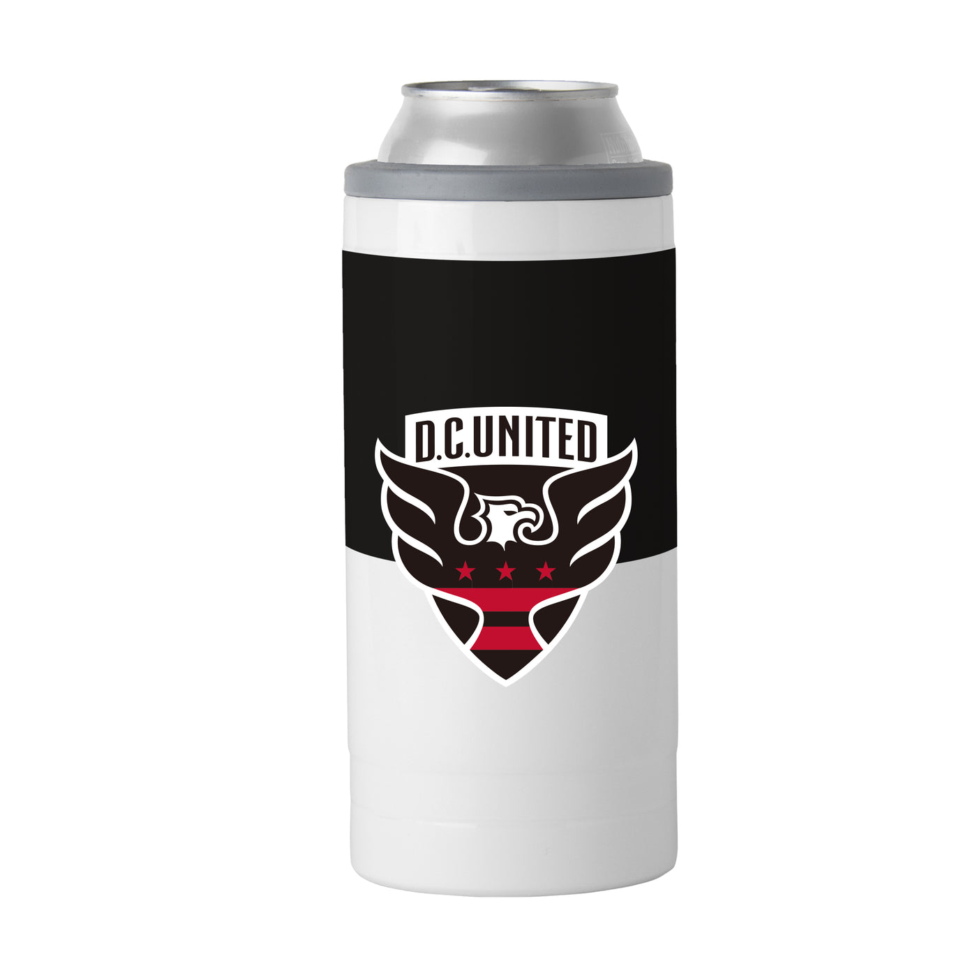 DC United 12oz Colorblock Slim Can Coolie