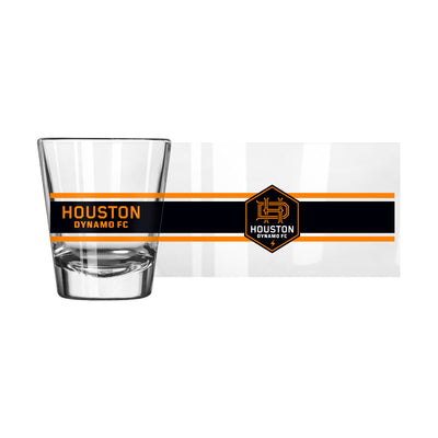 Houston Dynamo 2oz Stripe Shot Glass