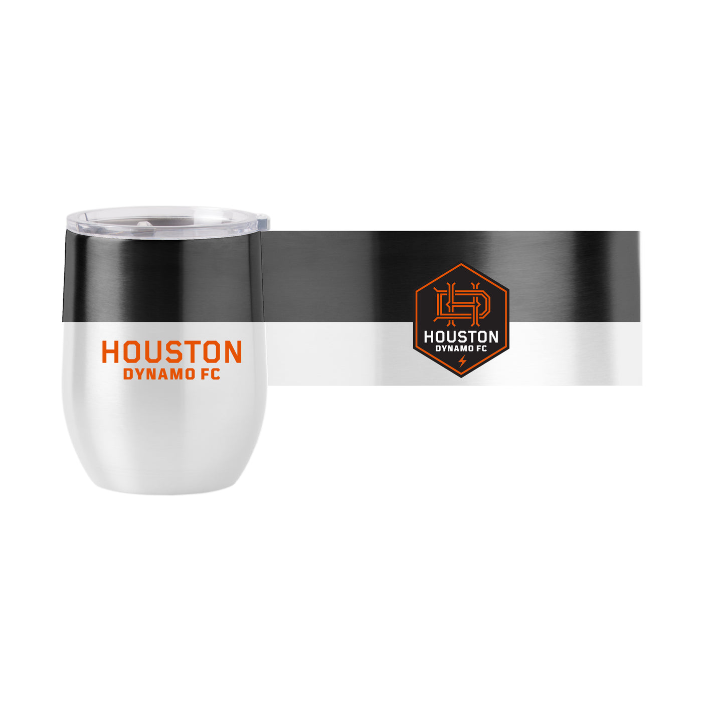 Houston Dynamo 16oz Colorblock Stainless Curved Beverage