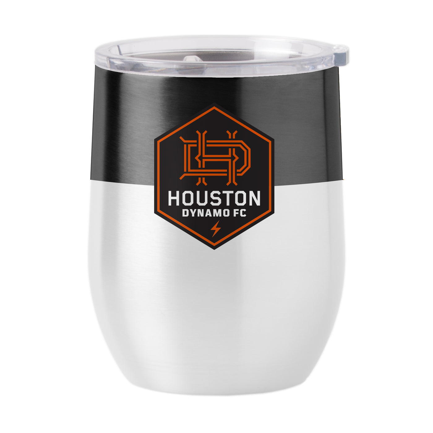 Houston Dynamo 16oz Colorblock Stainless Curved Beverage
