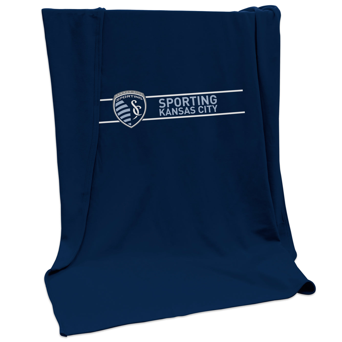 Sporting Kansas City Campus Colors Sweatshirt Blanket (Screened)