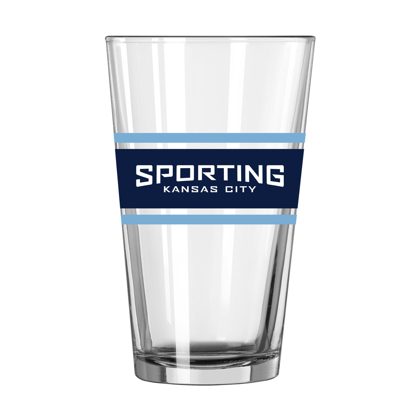 Sporting KC 16oz Stripe Pint Glass