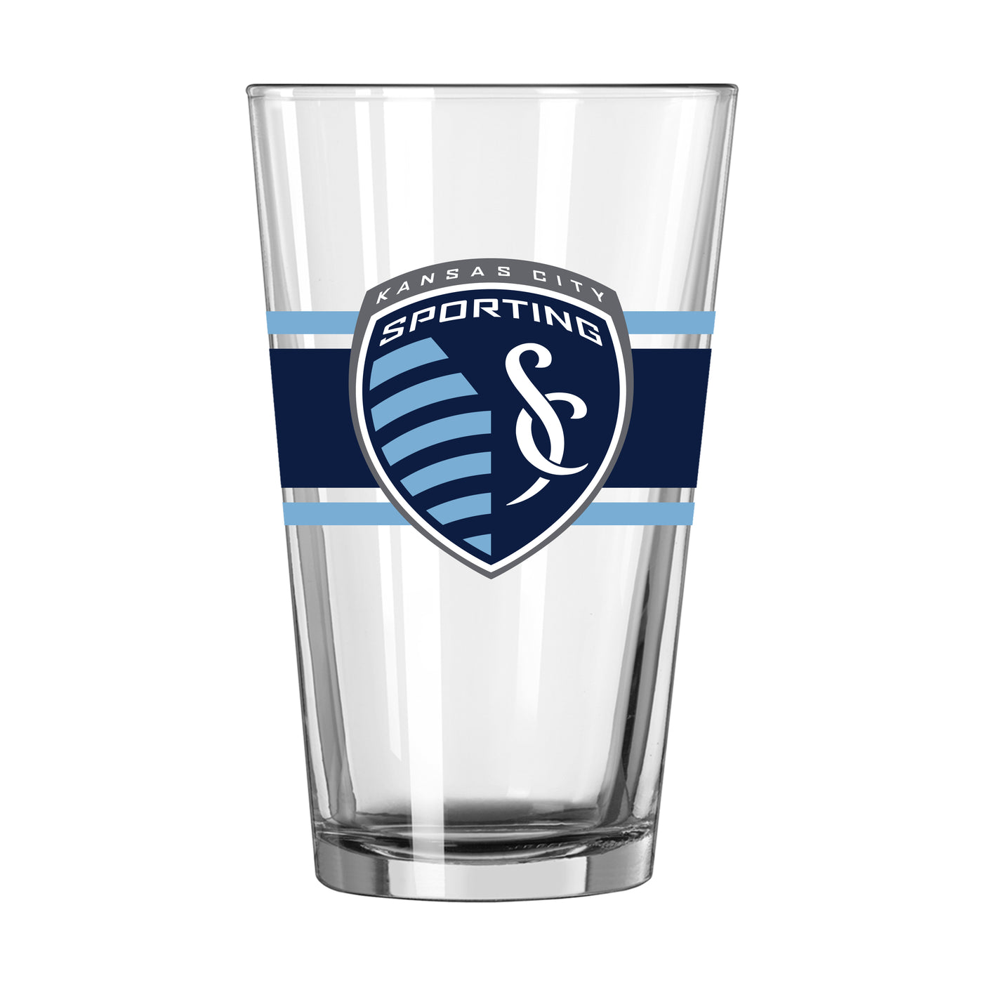 Sporting KC 16oz Stripe Pint Glass