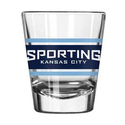Sporting KC 2oz Stripe Shot Glass