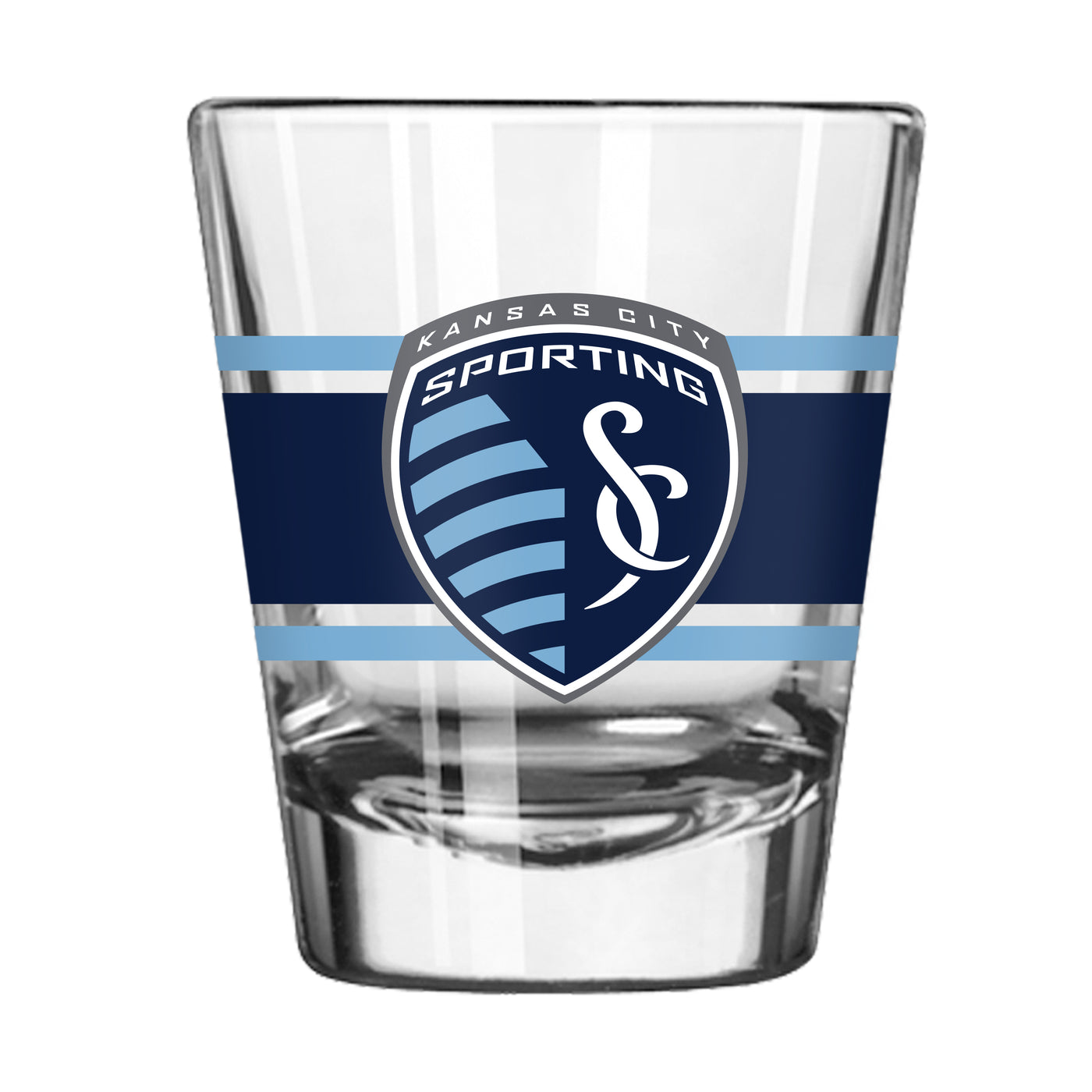 Sporting KC 2oz Stripe Shot Glass