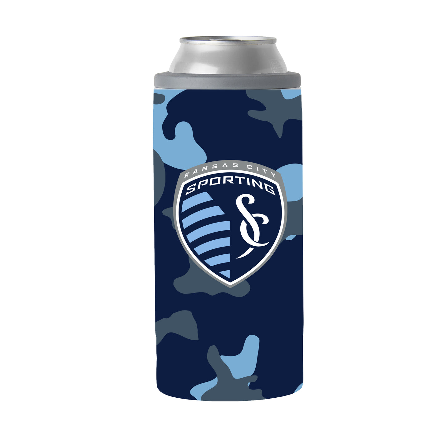 Sporting Kansas City 12oz Camo Slim Can Coolie - Logo Brands