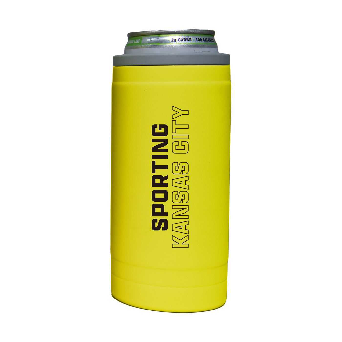 Sporting KC 12oz Cru Stacked Soft Touch Slim Coolie