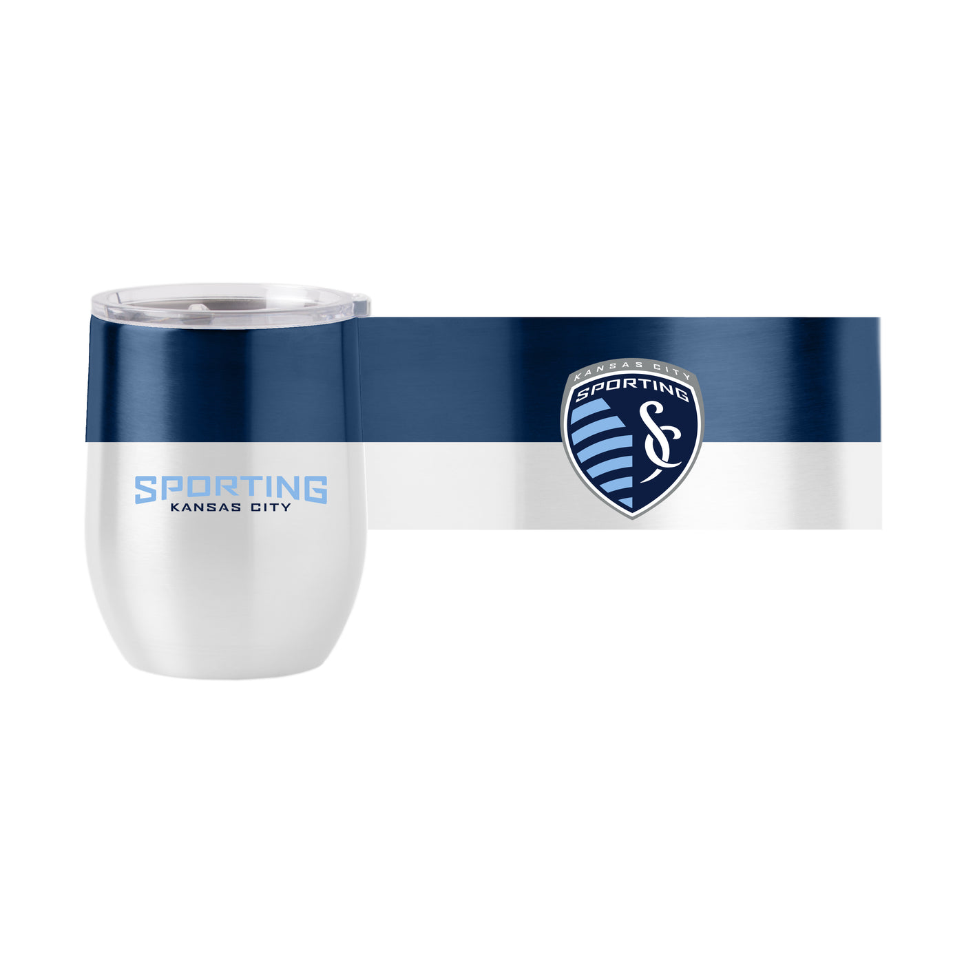 Sporting Kansas City 16oz Colorblock Stainless Curved Beverage