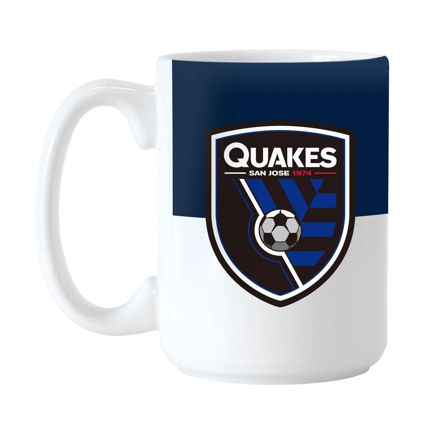 San Jose Earthquakes 15oz Colorblock Sublimated Mug