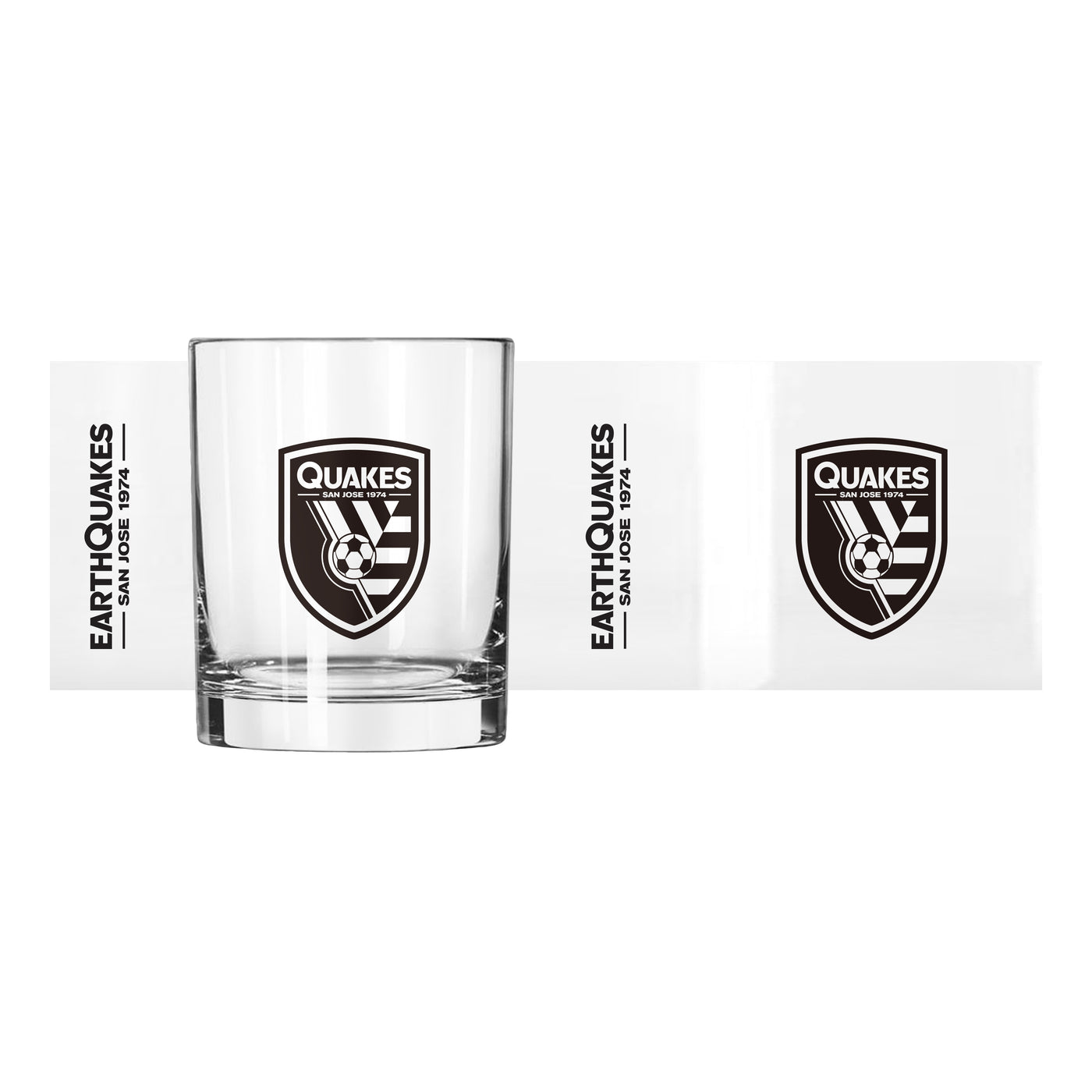 San Jose Earthquakes 14oz Gameday Rocks Glass