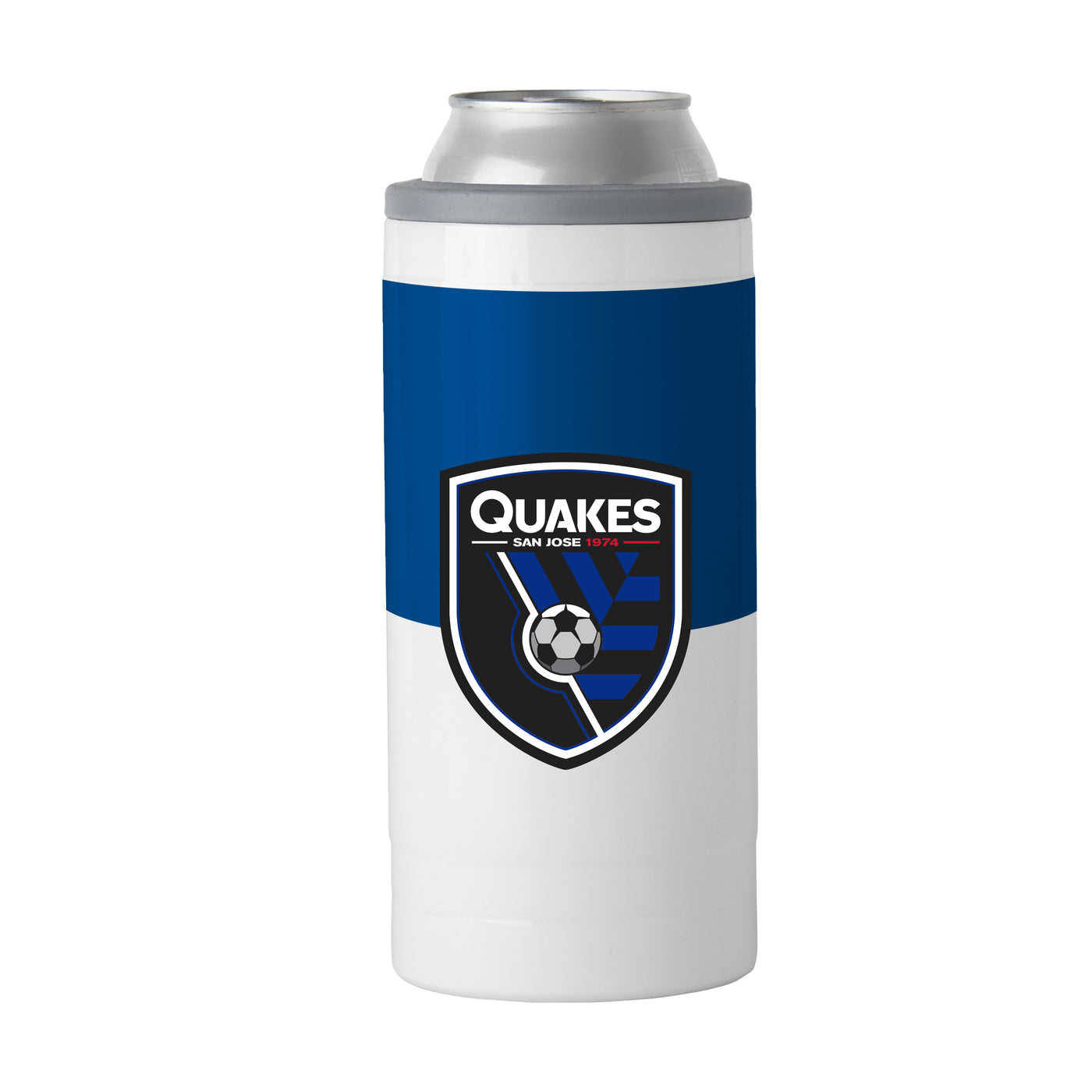 San Jose Earthquakes 12oz Colorblock Slim Can Coolie